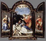 CARRACCI, Annibale Triptych oil